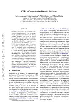 CQE: A Comprehensive Quantity Extractor