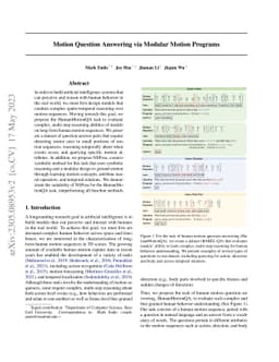 Motion Question Answering via Modular Motion Programs