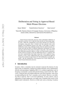 Deliberation and Voting in Approval-Based Multi-Winner Elections