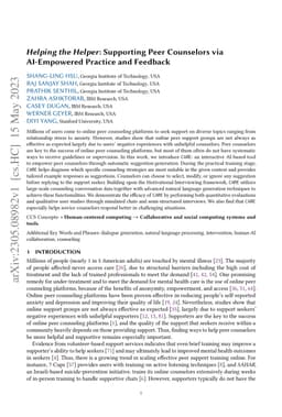 Helping the Helper: Supporting Peer Counselors via AI-Empowered Practice and Feedback