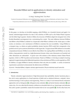 Bounded KRnet and its applications to density estimation and
  approximation