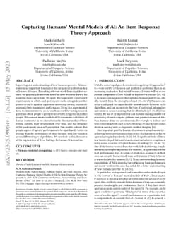 Capturing Humans' Mental Models of AI: An Item Response Theory Approach