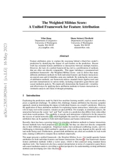 The Weighted Möbius Score: A Unified Framework for Feature Attribution
