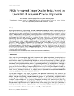 PIQI: Perceptual Image Quality Index based on Ensemble of Gaussian
  Process Regression