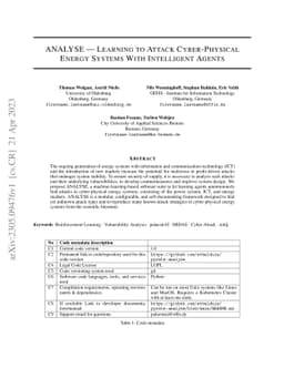 ANALYSE -- Learning to Attack Cyber-Physical Energy Systems With
  Intelligent Agents