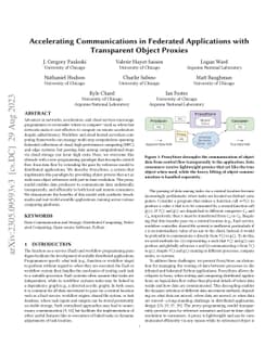 Accelerating Communications in Federated Applications with Transparent
  Object Proxies