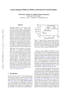Large Language Models are Built-in Autoregressive Search Engines