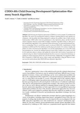CDDO-HS:Child Drawing Development Optimization Harmony Search Algorithm