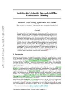 Revisiting the Minimalist Approach to Offline Reinforcement Learning