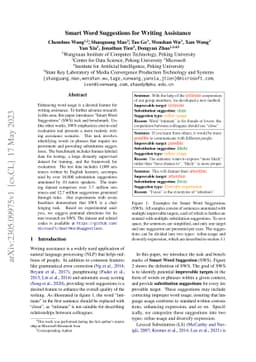 Smart Word Suggestions for Writing Assistance