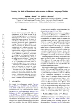 Probing the Role of Positional Information in Vision-Language Models