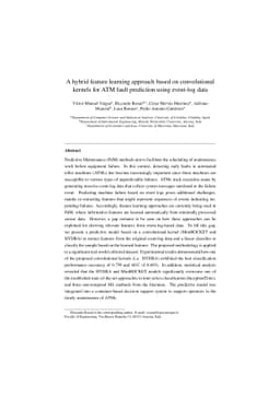 A hybrid feature learning approach based on convolutional kernels for
  ATM fault prediction using event-log data