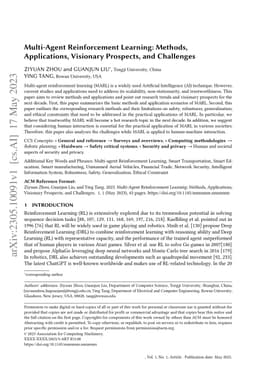Multi-Agent Reinforcement Learning: Methods, Applications, Visionary
  Prospects, and Challenges