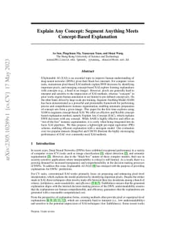 Explain Any Concept: Segment Anything Meets Concept-Based Explanation
