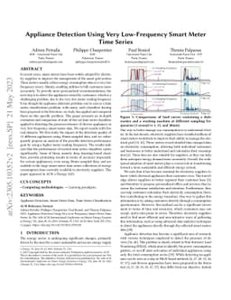 Appliance Detection Using Very Low-Frequency Smart Meter Time Series