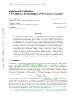 Variational Classification