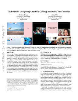AI Friends: A Design Framework for AI-Powered Creative Programming for
  Youth