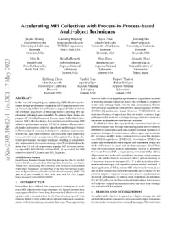 Accelerating MPI Collectives with Process-in-Process-based Multi-object
  Techniques