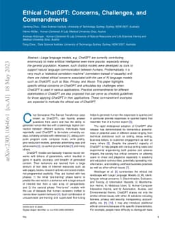 Ethical ChatGPT: Concerns, Challenges, and Commandments