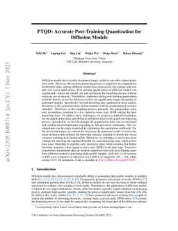 PTQD: Accurate Post-Training Quantization for Diffusion Models