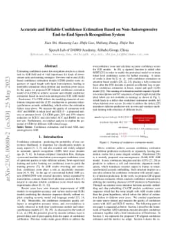 Accurate and Reliable Confidence Estimation Based on Non-Autoregressive
  End-to-End Speech Recognition System