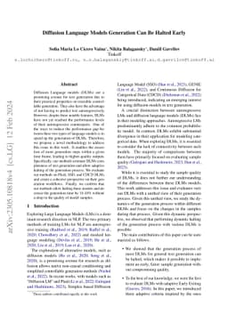 Diffusion Language Models Generation Can Be Halted Early