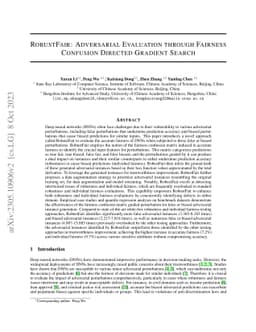 RobustFair: Adversarial Evaluation through Fairness Confusion Directed
  Gradient Search