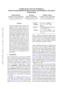 Trading Syntax Trees for Wordpieces: Target-oriented Opinion Words
  Extraction with Wordpieces and Aspect Enhancement