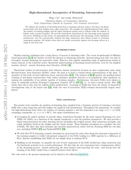 High-dimensional Asymptotics of Denoising Autoencoders
