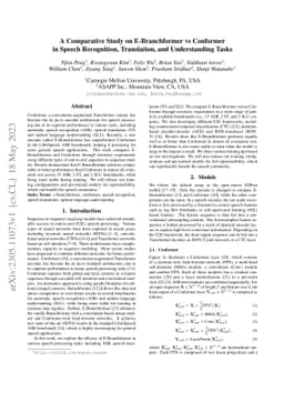 A Comparative Study on E-Branchformer vs Conformer in Speech
  Recognition, Translation, and Understanding Tasks