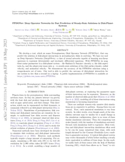 PPDONet: Deep Operator Networks for Fast Prediction of Steady-State
  Solutions in Disk-Planet Systems