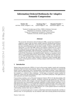 Information-Ordered Bottlenecks for Adaptive Semantic Compression