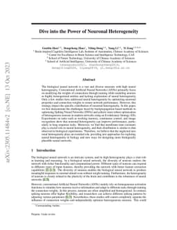 Dive into the Power of Neuronal Heterogeneity