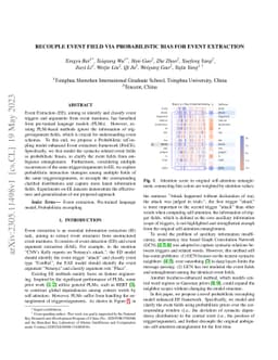 Recouple Event Field via Probabilistic Bias for Event Extraction