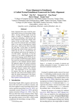 From Alignment to Entailment: A Unified Textual Entailment Framework for
  Entity Alignment