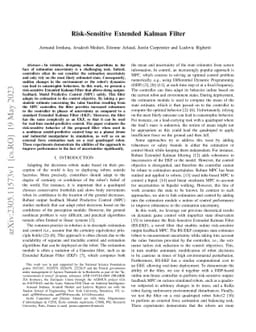 Risk-Sensitive Extended Kalman Filter