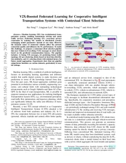 V2X-Boosted Federated Learning for Cooperative Intelligent
  Transportation Systems with Contextual Client Selection