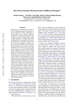 How Does Generative Retrieval Scale to Millions of Passages?