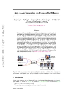 Any-to-Any Generation via Composable Diffusion