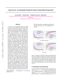 AutoCoreset: An Automatic Practical Coreset Construction Framework