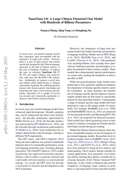 XuanYuan 2.0: A Large Chinese Financial Chat Model with Hundreds of
  Billions Parameters