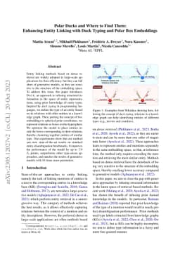 Polar Ducks and Where to Find Them: Enhancing Entity Linking with Duck
  Typing and Polar Box Embeddings