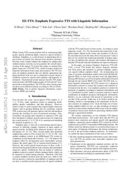 EE-TTS: Emphatic Expressive TTS with Linguistic Information