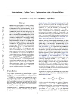 Non-stationary Online Convex Optimization with Arbitrary Delays