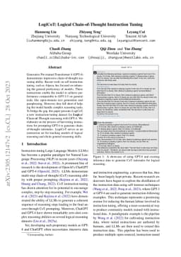 LogiCoT: Logical Chain-of-Thought Instruction-Tuning