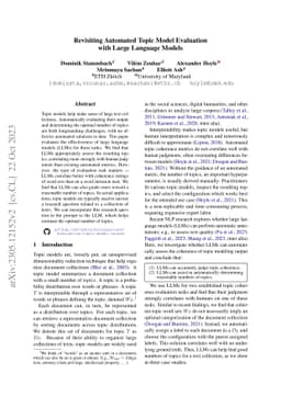 Revisiting Automated Topic Model Evaluation with Large Language Models