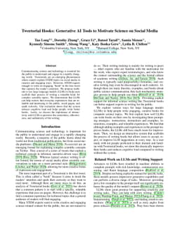 Tweetorial Hooks: Generative AI Tools to Motivate Science on Social
  Media