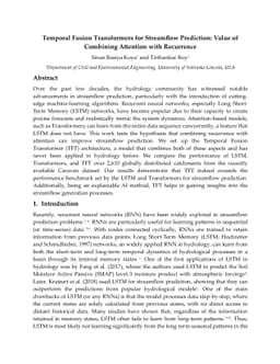 Temporal Fusion Transformers for Streamflow Prediction: Value of
  Combining Attention with Recurrence