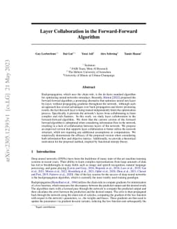 Layer Collaboration in the Forward-Forward Algorithm