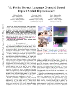 VL-Fields: Towards Language-Grounded Neural Implicit Spatial
  Representations